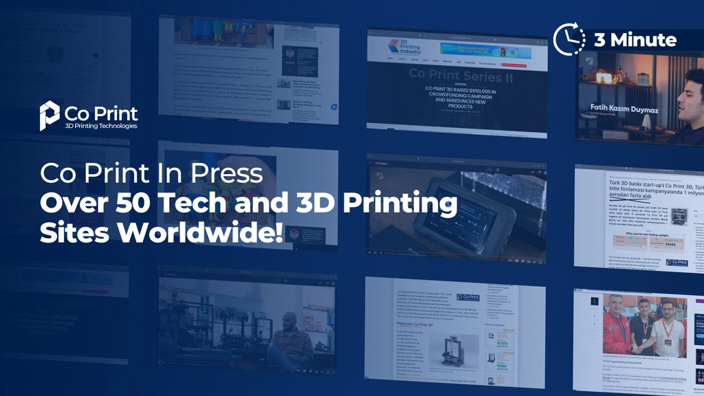 Co Print's Kickstarter Campaign Featured on Over 50 Tech and 3D Printing Sites Worldwide!