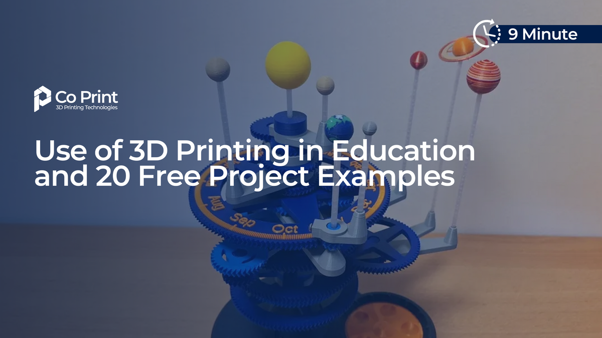 3d Learning Model Science Use of 3D Printing in Education and 20 Free Project Examples – Co Print
