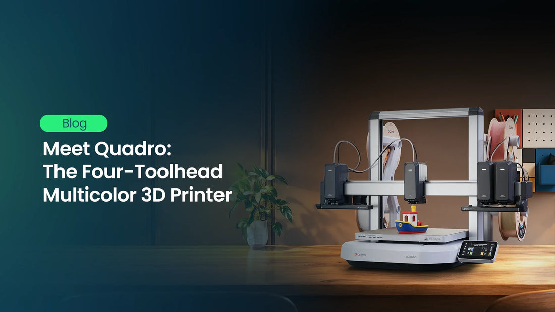 Meet Quadro: The Four-Toolhead Multicolor 3D Printer
