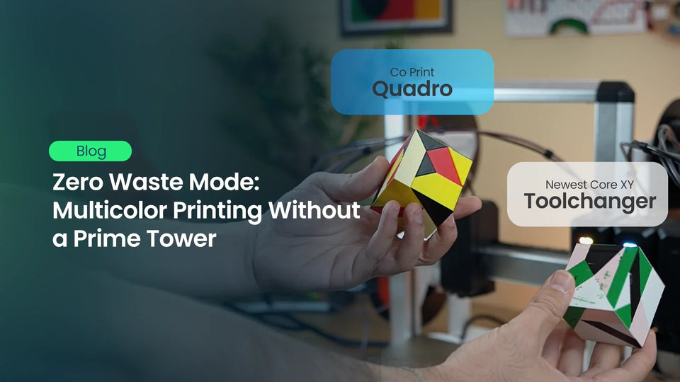 Zero Waste Mode: Multicolor Printing Without a Prime Tower