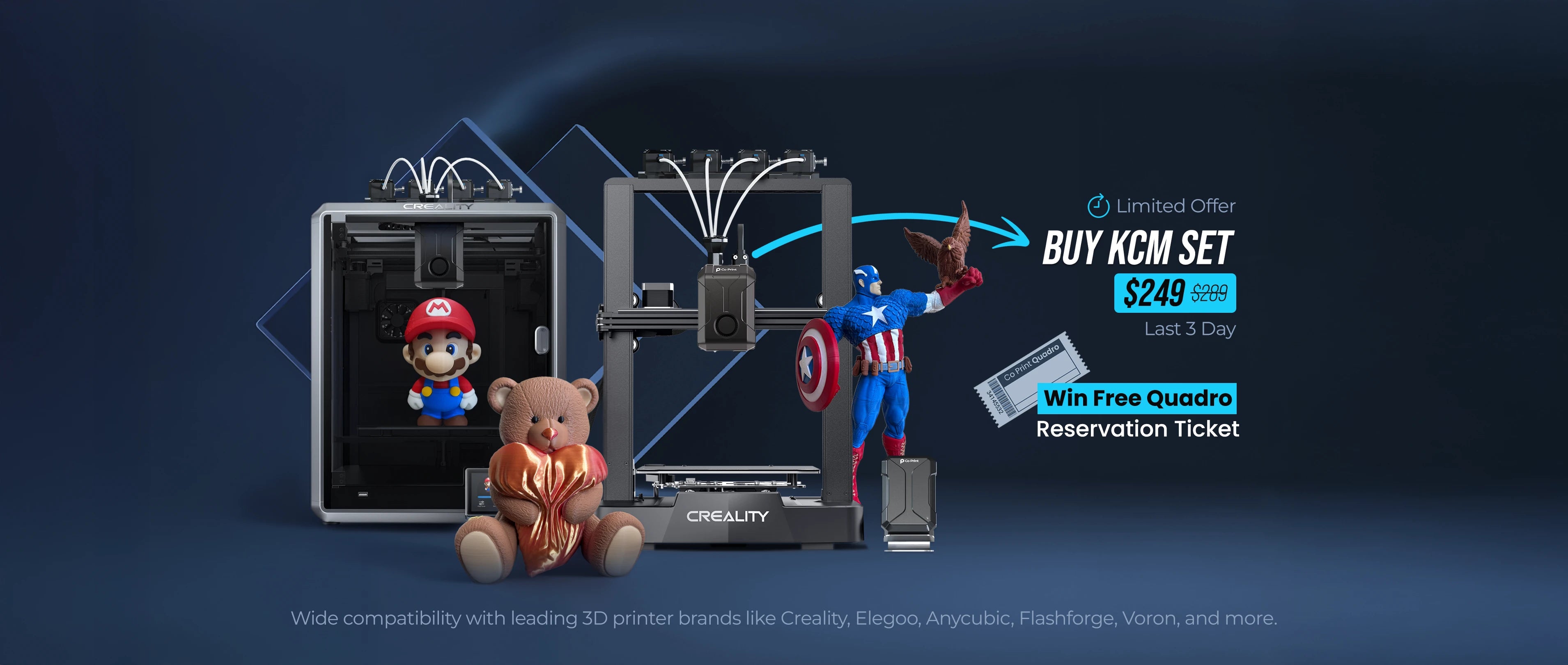 Co Print x Creality colobration on Ender 3 v3 Plus