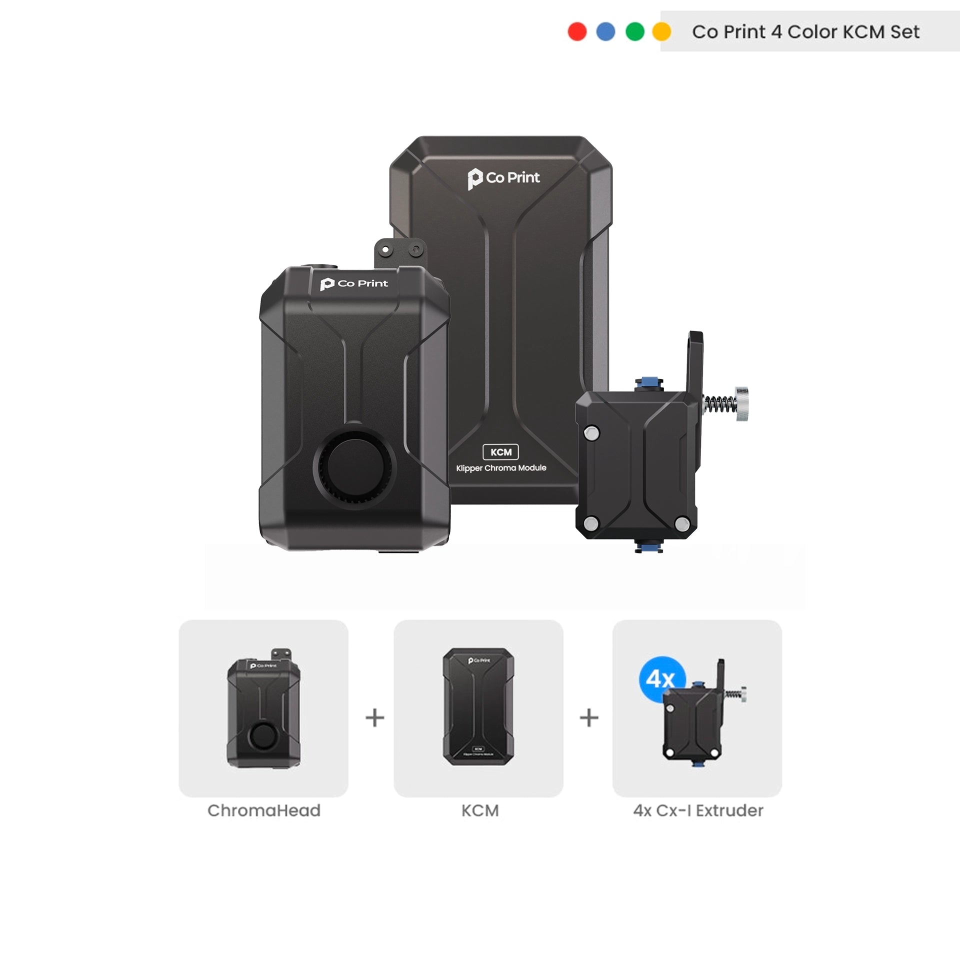 Co Print KCM Set | Multi-Color 3D Printing Upgrade Kit for Klipper